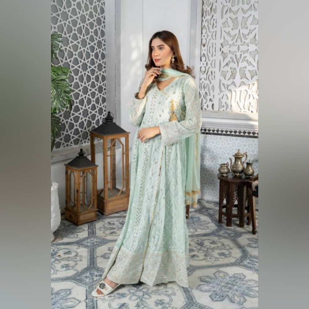 Manahils Embroidered 3 Piece